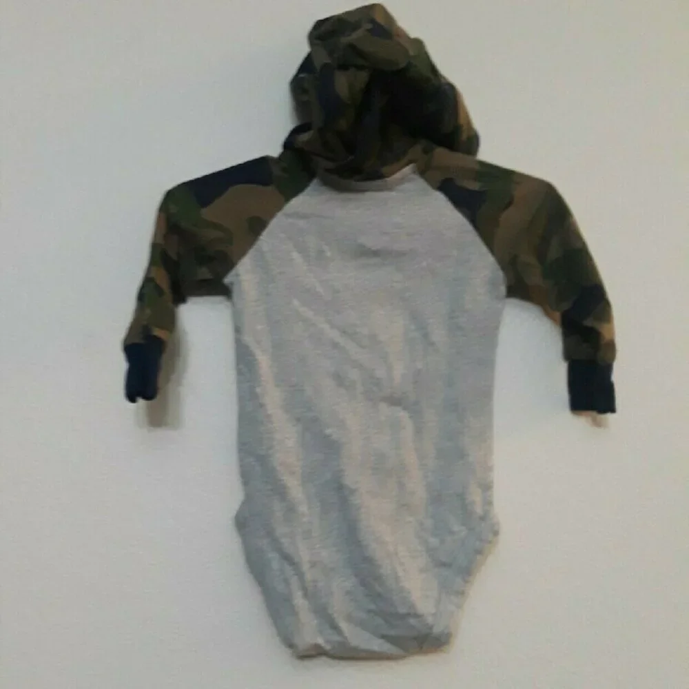 Carter's Gray and Camouflage Bodysuit